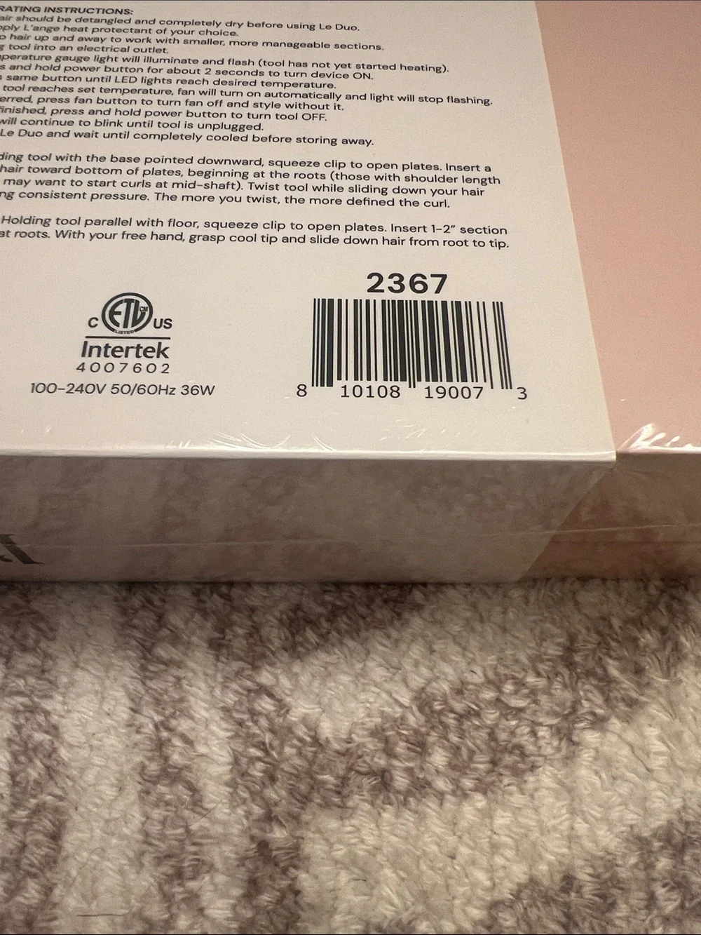 Lange Le Duo 360° Airflow Styler - Light Pink